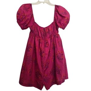 Urban Outfitters Pink Floral Shorts Romper